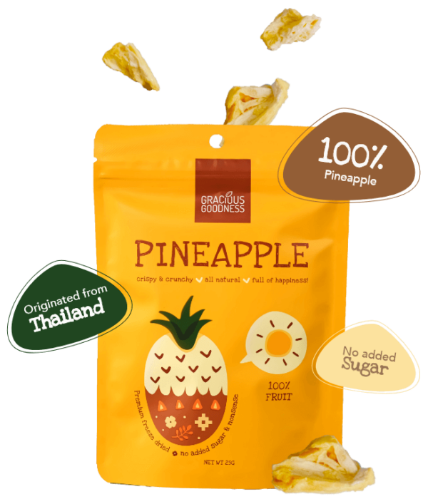 Freeze Dried Pineapple | Gracious Goodness